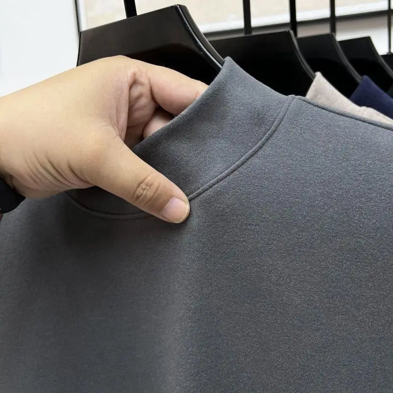 Men's Fleece High Neck T-Shirt