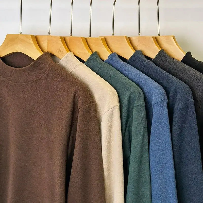 Men's Fleece High Neck T-Shirt