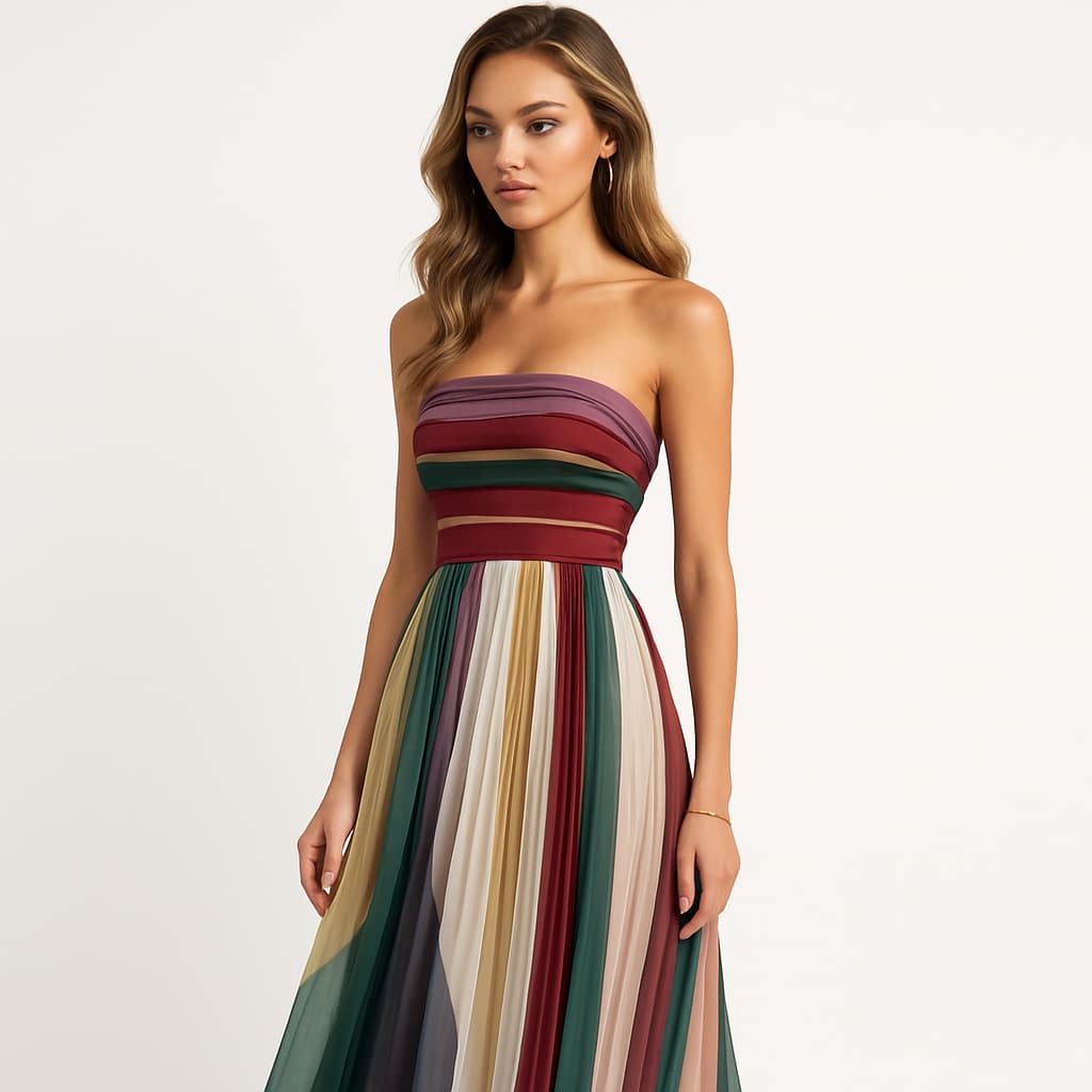 ARIA™ | Vibrant Flow Maxi Dress