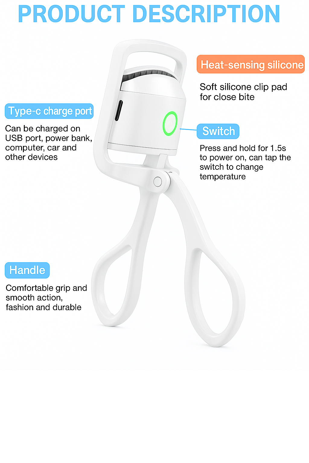 LuxeLash™ Rechargeable Heated Curler