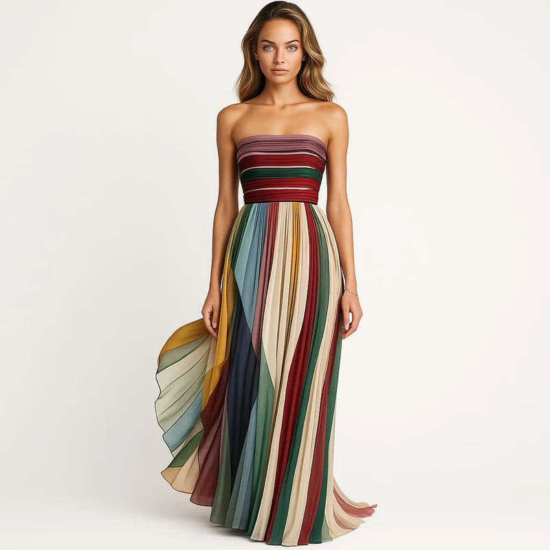 ARIA™ | Vibrant Flow Maxi Dress