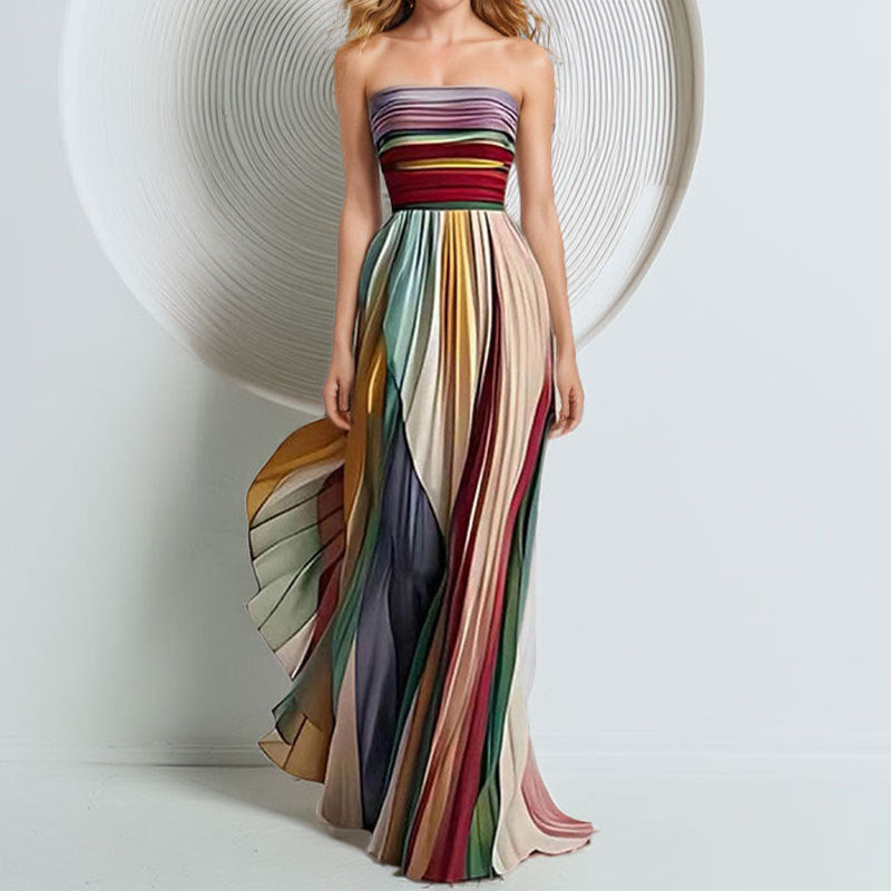 ARIA™ | Vibrant Flow Maxi Dress